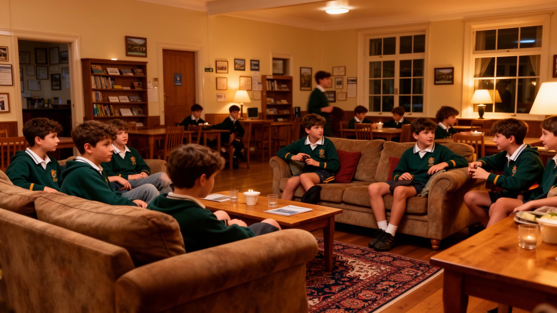 Warm, inviting boarding lounge
