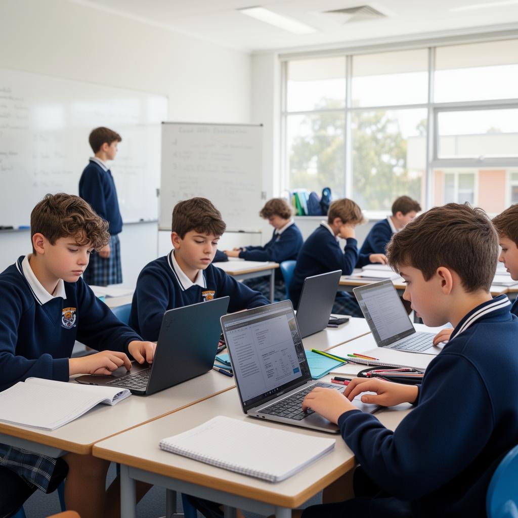Students engaged in learning
